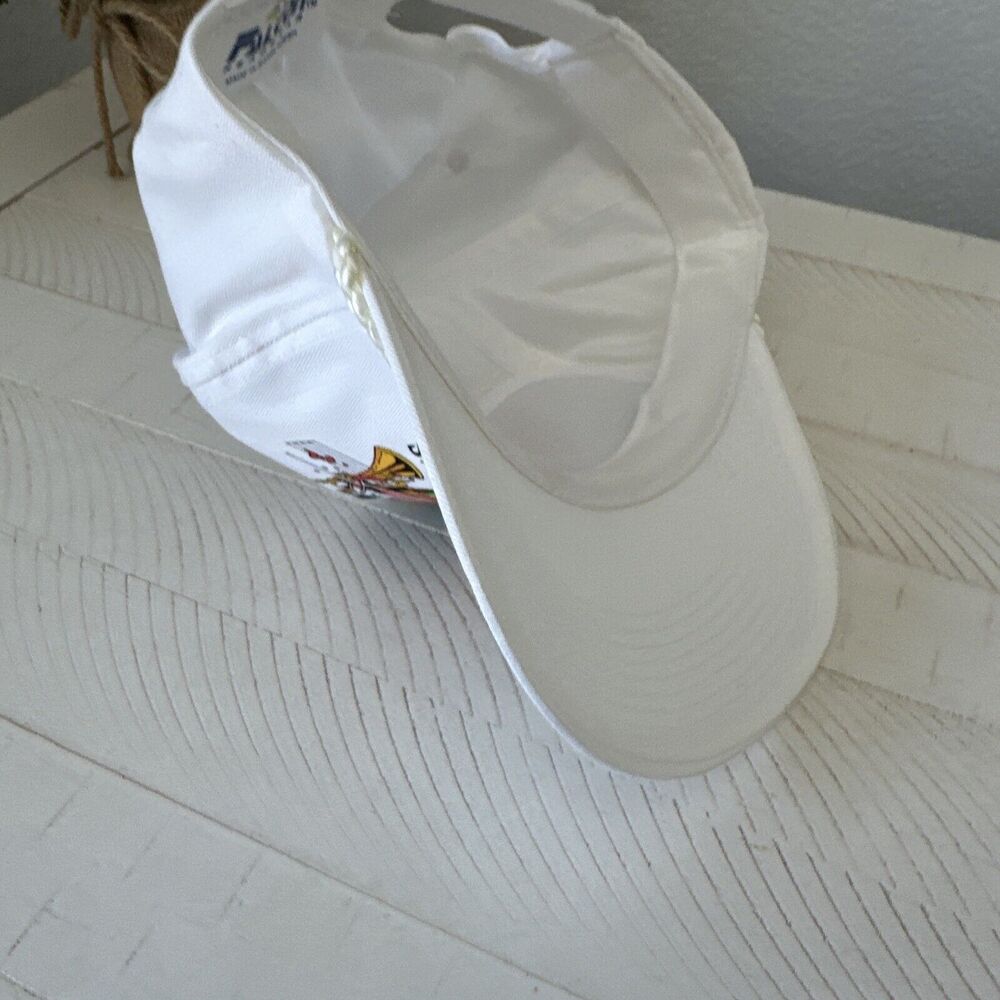 New Orleans Bourbon St Party Time White Adjustable SnapBack Hat Souvenir Vintage - Picture 11 of 11